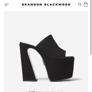 Brandon Blackwood Harlo Mule. Worn once, size 8.